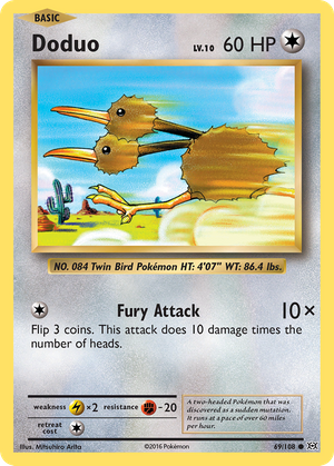 Doduo (69/108) - Evolutions (Reverse Holo)