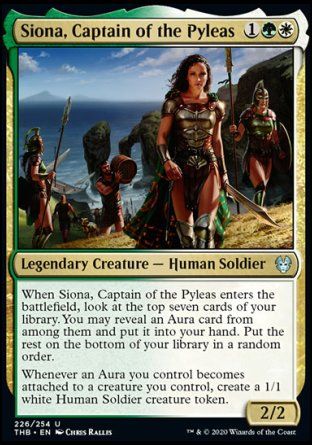 Siona, Captain of the Pyleas (Theros Beyond Death) Trading Card