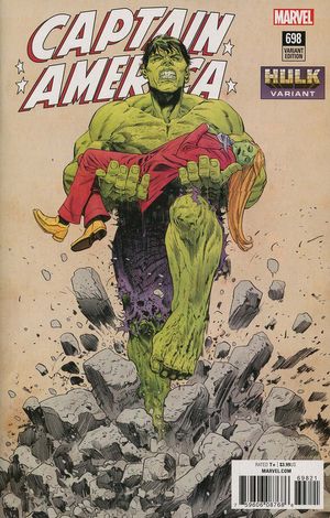 Captain America #698 (Evely Hulk Variant Leg)
