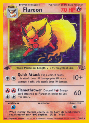 Flareon (3/64) - Jungle (1st Edition)