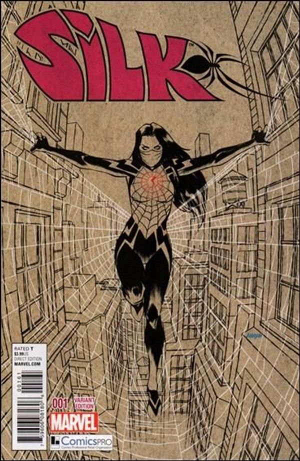 Silk #1 (Dave Johnson Black & White ComicsPRO Variant Sketch Cover)