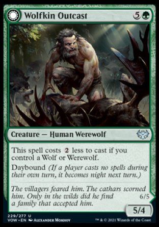 Wolfkin Outcast (Innistrad: Crimson Vow) Trading Card