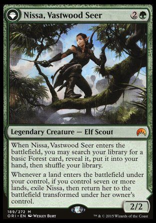 Nissa, Vastwood Seer (Magic Origins) Trading Card