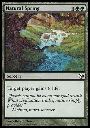 Natural Spring (Duels of the Planeswalkers) Trading Card