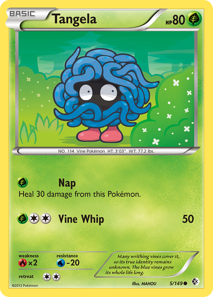 Tangela (5/149) - Boundaries Crossed Pokémon Card