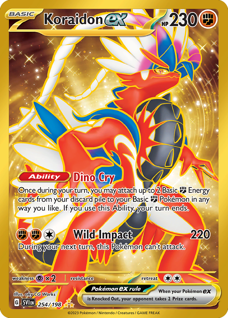 Koraidon ex (254/198) - Scarlet & Violet Pokémon Card