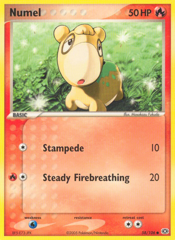 Numel (58/106) - Emerald Pokémon Card