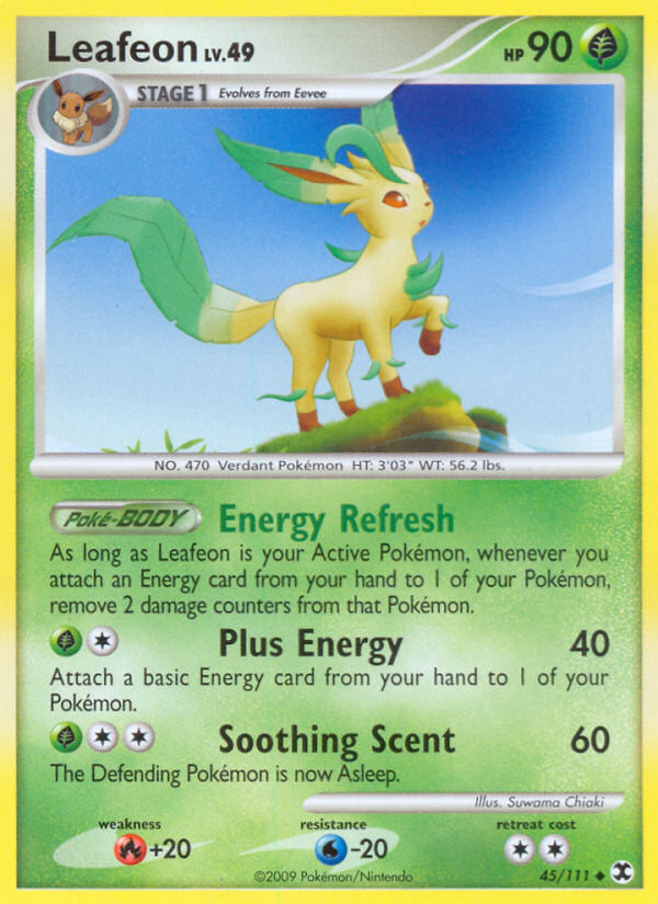 Leafeon (45/111) - Rising Rivals Pokémon Card