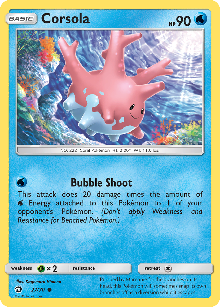 Corsola (27/70) - Dragon Majesty Pokémon Card