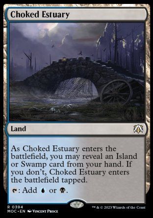 Choked Estuary (March of the Machine Commander Decks) Trading Card