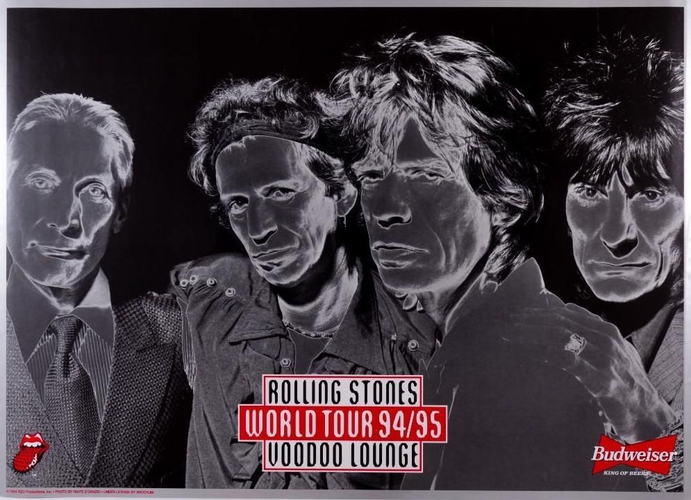 Rolling Stones World Tour Poster 1994 Concert Poster