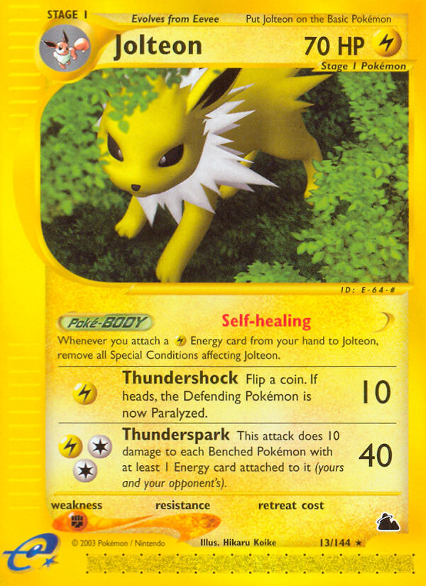 Jolteon (13/144) - Skyridge Pokémon Card