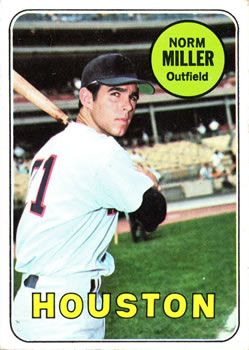 Norm Miller 1969 Topps #76 Sports Card