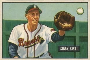 Sibby Sisti 1951 Bowman #170 Sports Card