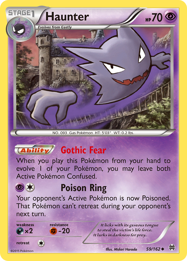 Haunter (59/162) - BREAKthrough Pokémon Card