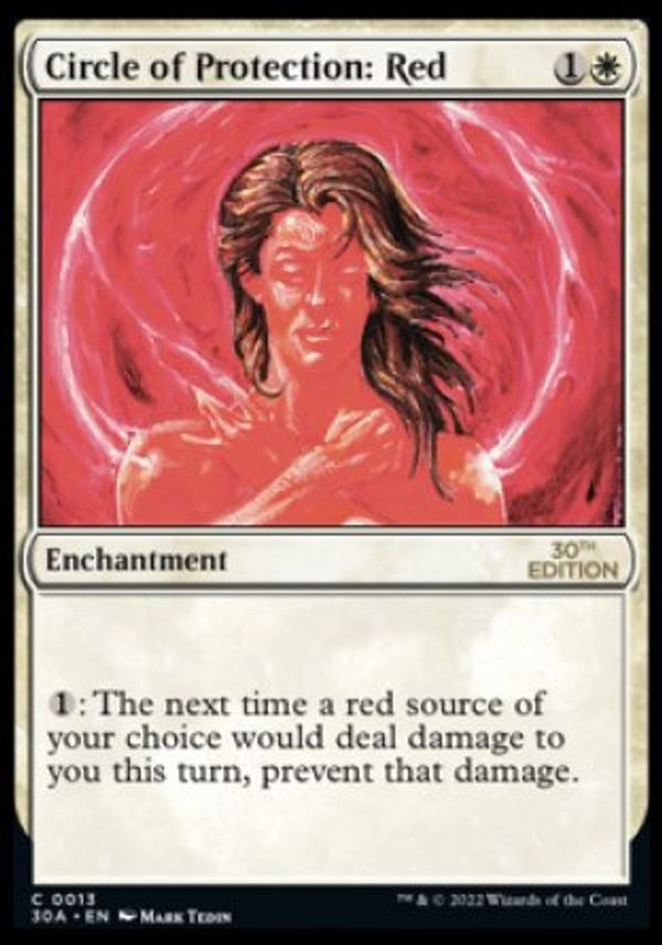 Circle of Protection: Red (Magic 30th Anniversary Edition)