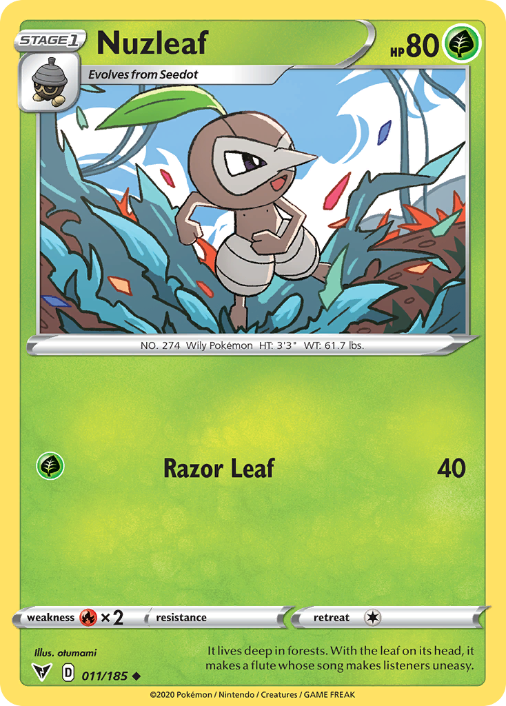 Nuzleaf (11/185) - Vivid Voltage Pokémon Card