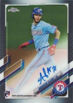 Anderson Tejeda 2021 Topps Chrome - Rookie Autographs Baseball #RA-AT Sports Card