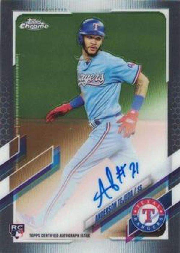 Anderson Tejeda 2021 Topps Chrome - Rookie Autographs Baseball #RA-AT