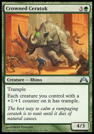 Crowned Ceratok (Gatecrash) Trading Card