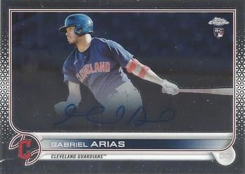Gabriel Arias 2022 Topps Chrome - Rookie Autographs Baseball #RA-GA Sports Card