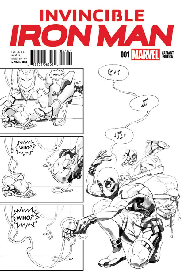 Invincible Iron Man #1 (Party Sketch Variant)