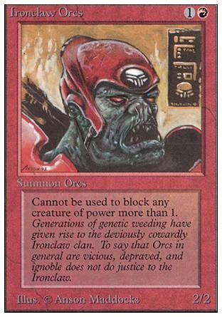 Ironclaw Orcs (Unlimited) Trading Card