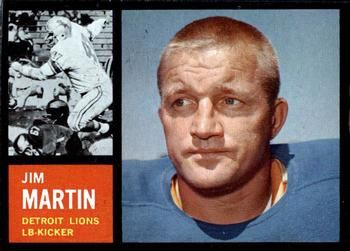 Jim Martin 1962 Topps #55 Sports Card