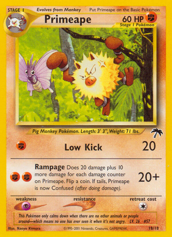 Primeape (18/18) - Southern Islands Pokémon Card