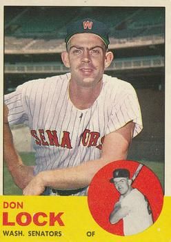 Don Lock 1963 Topps #47 Sports Card