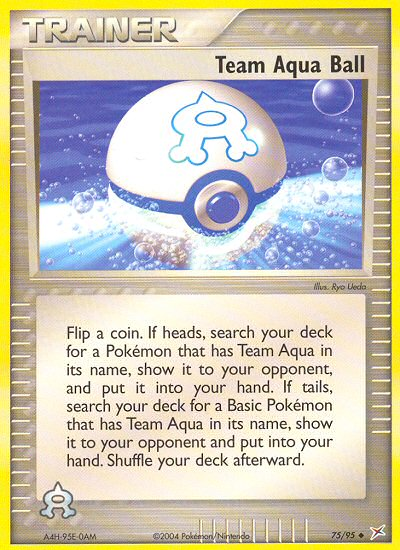 Team Aqua Ball (Trainer: Item) (75/95) - Team Magma vs Team Aqua Pokémon Card