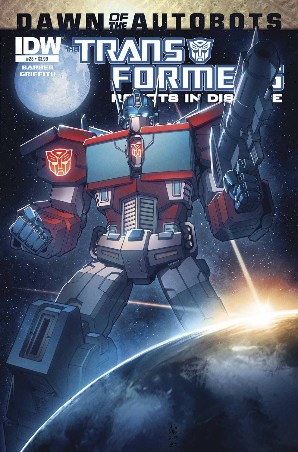 Transformers Robots In Disguise #28 (Dawn of the Autobots) Comic