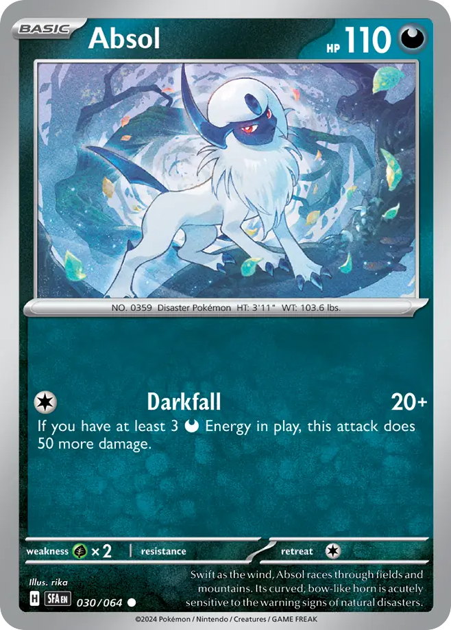 Absol (30/64) - Shrouded Fable Pokémon Card