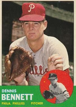 Dennis Bennett 1963 Topps #56 Sports Card