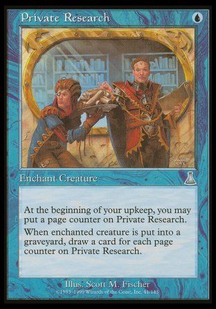 Private Research (Urza's Destiny) Trading Card