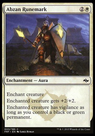 Abzan Runemark (Fate Reforged) Trading Card