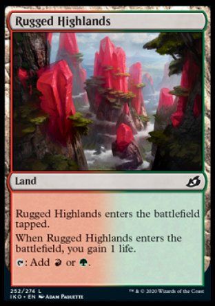 Rugged Highlands (Ikoria Lair of Behemoths) Trading Card