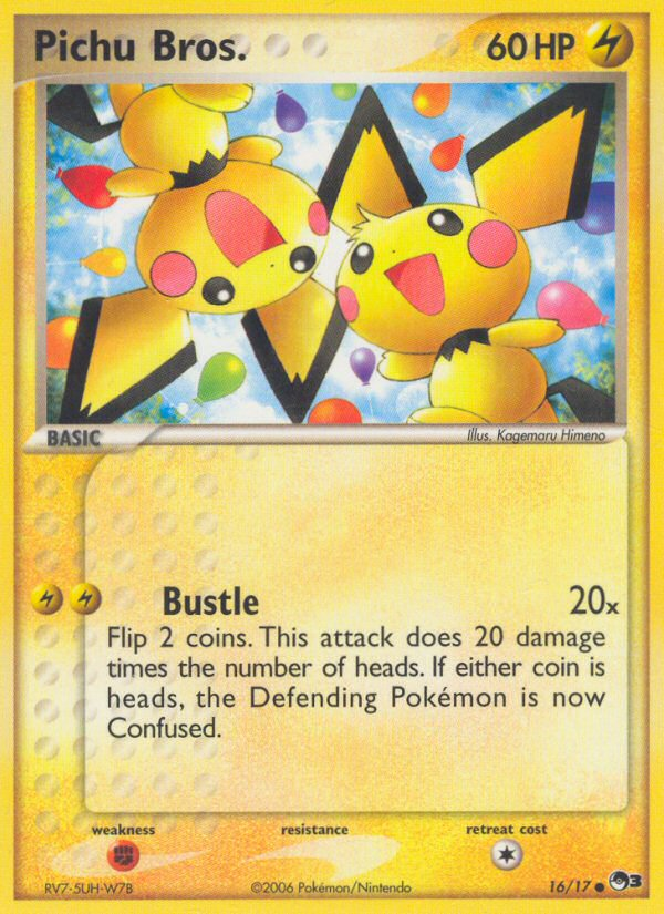 Pichu Bros. (16/17) - POP Series 3 Pokémon Card