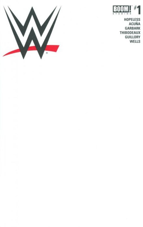 WWE #1 (Unlock Blank Sketch Variant)