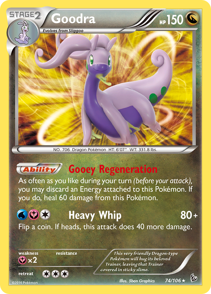 Goodra (74/106) - Flashfire Pokémon Card