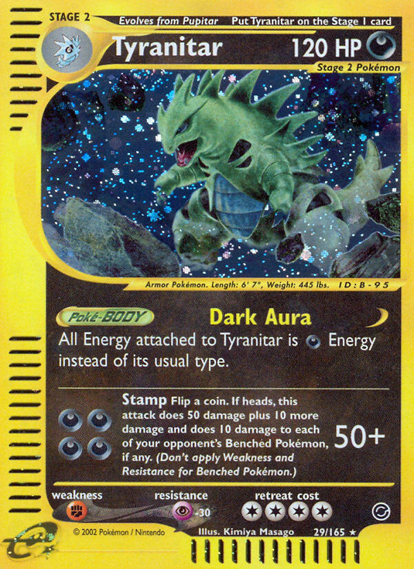 Tyranitar (29/165) - Expedition Base Set Pokémon Card