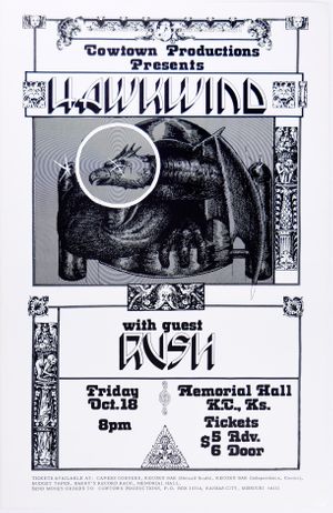 Hawkwind & Rush at Soldiers and Sailors Memorial Hall 1974