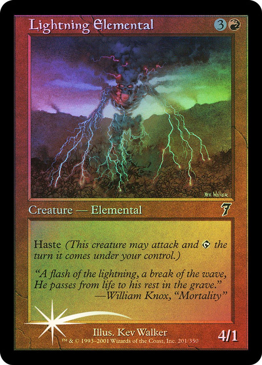 Lightning Elemental (7th Edition - Foil) Trading Card