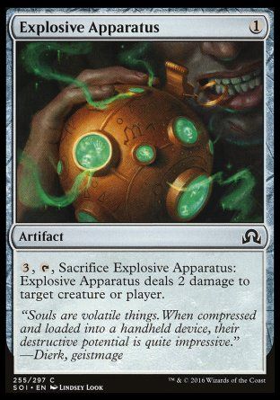 Explosive Apparatus (Shadows over Innistrad) Trading Card