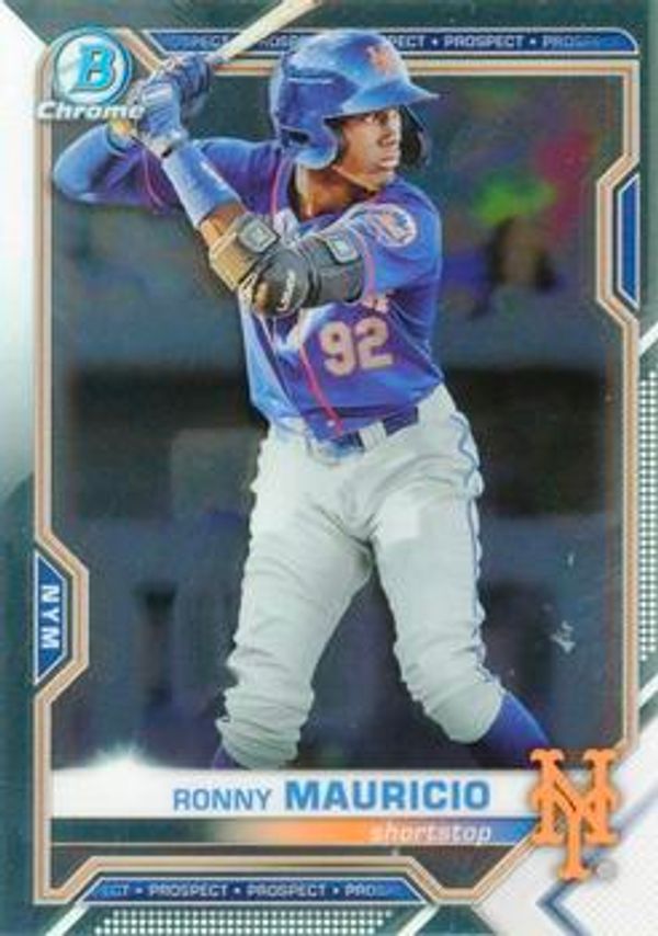 Ronny Mauricio 2021 Bowman Chrome - Prospects Baseball #BCP-210