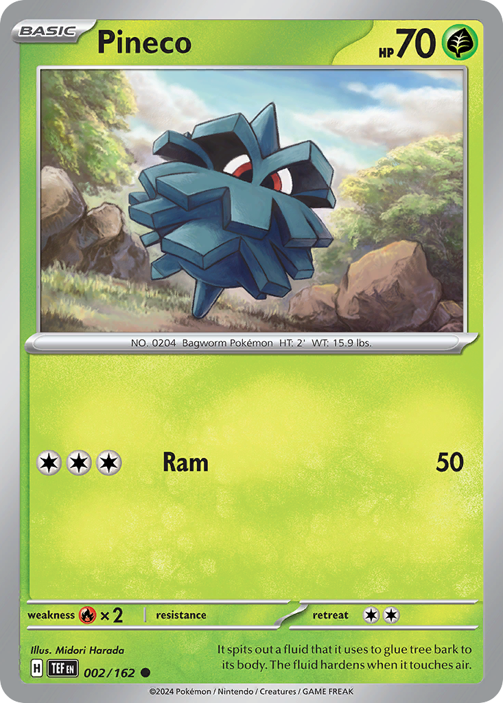 Pineco (2/162) - Temporal Forces Pokémon Card