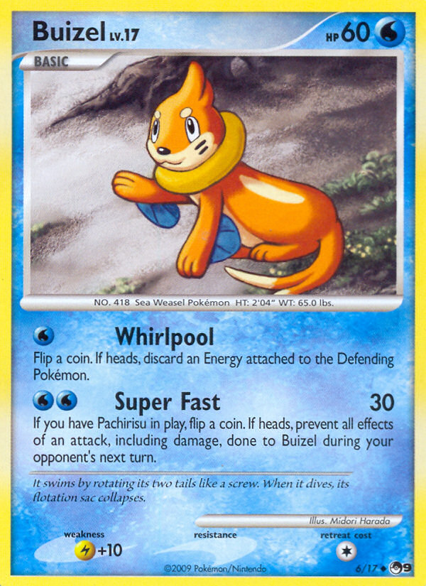 Buizel (6/17) - POP Series 9 Pokémon Card