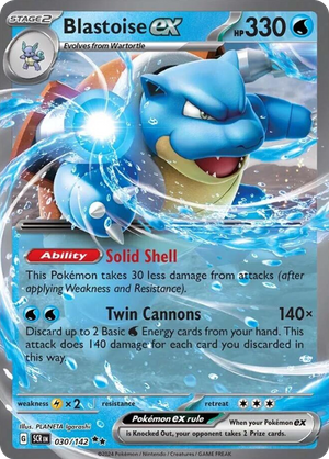 Blastoise ex (30/142) - Stellar Crown