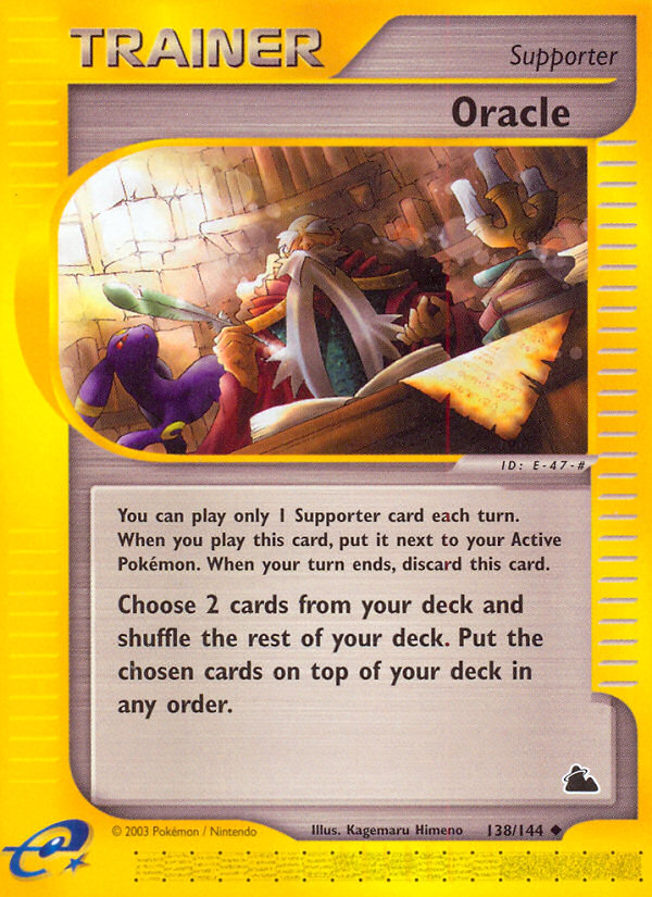 Oracle (138/144) - Skyridge Pokémon Card