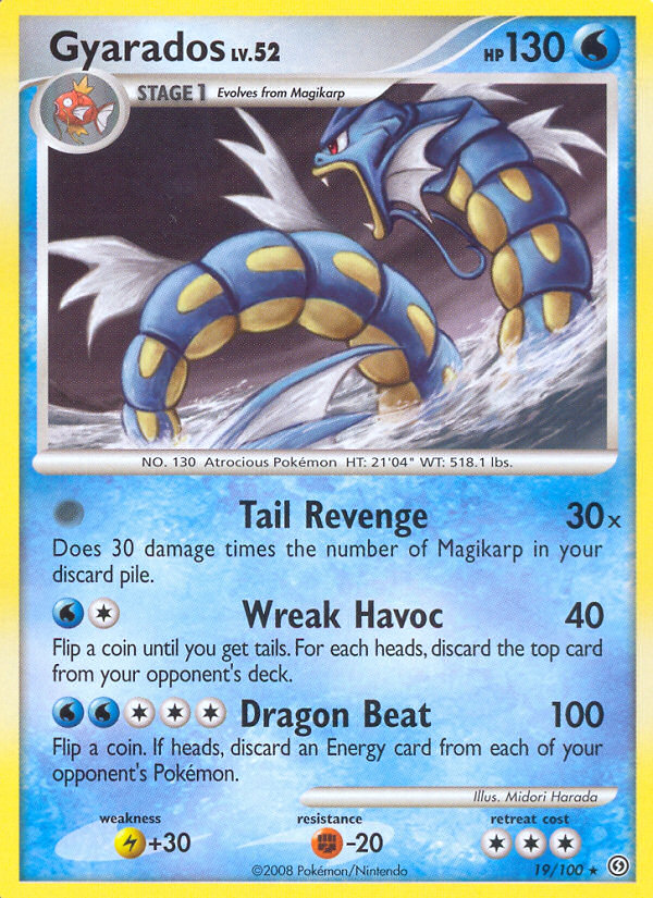 Gyarados (19/100) - Stormfront Pokémon Card